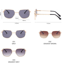 Load image into Gallery viewer, LeonLion 2023 Small Square Sunglasses Women Metal  Eyewear Women  Sun Glasses UV400 Mirror Gafas De Sol Mujer