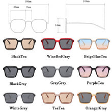 Load image into Gallery viewer, LeonLion 2023 Square Sunglasses Women  Brand Glasses Women/Men Oversized Eyeglasses Women Mirror Lentes De Sol Mujer