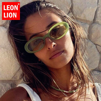LeonLion 2023 Vintage Oval Sunglasses Women  Brand Eyewear Women/Men Brand Glasses Women  Lentes De Sol Mujer
