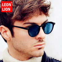Load image into Gallery viewer, LeonLion 2023 Vintage Round Sunglasses Men Brand Designer Glasses Men/Women Rice Nail Eyewear Men Oculos De Sol Feminino UV400