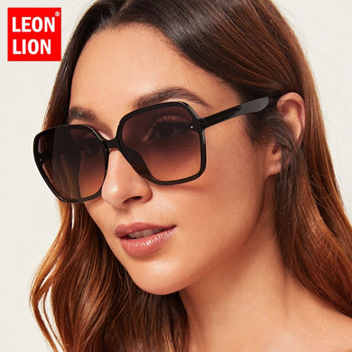 LeonLion Big Retro Sunglasse Women Square Sunglasses Women/Men Brand Designer Glasses Women  Brand Oculos De Sol Feminino