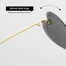 Load image into Gallery viewer, LeonLion Butterfly Rimless Sunglasses Women Retro Trend Love Heart-shaped Sunglasses Personality Metal Punk Glasses Women UV400