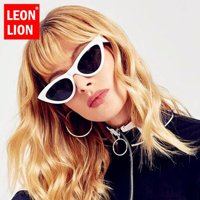 LeonLion Cat Eye Retro Sunglasses Women 2023  Brand Glasses for Women/Men Vintage Eyeglasses Women Cateye Oculos De Sol
