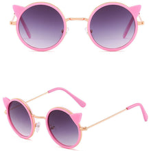 Carica l'immagine nel visualizzatore di Gallery, LeonLion Cat Eye Sunglasses Children Cute Children Sunglasses Vintage Glasses for Child Vintage Oculos De Sol Feminino