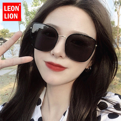 LeonLion Cat Eye Sunglasses Women Brand Designer Glasses Women/Men Vintage Eyeglasses Women/Men Mirror Oculos De Sol Feminino