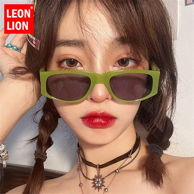 LeonLion Cateye Retro Sunglasses Women 2023 Vintage Eyewear Women  Brand Glasses Women/Men Mirror Oculos De Sol Feminino