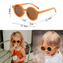 Load image into Gallery viewer, LeonLion Children Boy/Girl Cute Leopard Double Color Cartoon Bear Shape Round Sunglasses Kids Retro Sunglasses UV400 Protection