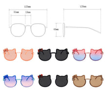 Load image into Gallery viewer, LeonLion Cute Cat Kids Sunglasses 2023 Eyeglasses Boys/Girls Bow Glasses Baby Lovely  Brand Lentes De Sol Mujer UV400