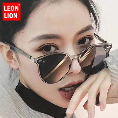 LeonLion 2023 Round Sunglasses Women Vintage Metal  Ocean Lens Glasses Retro Oculos De Sol Feminino UV400