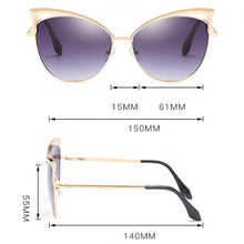 Load image into Gallery viewer, LeonLion  Women 2023 Sunglasses Women Vintage Metal  Cateye Glasses Retro Oculos De Sol Feminino