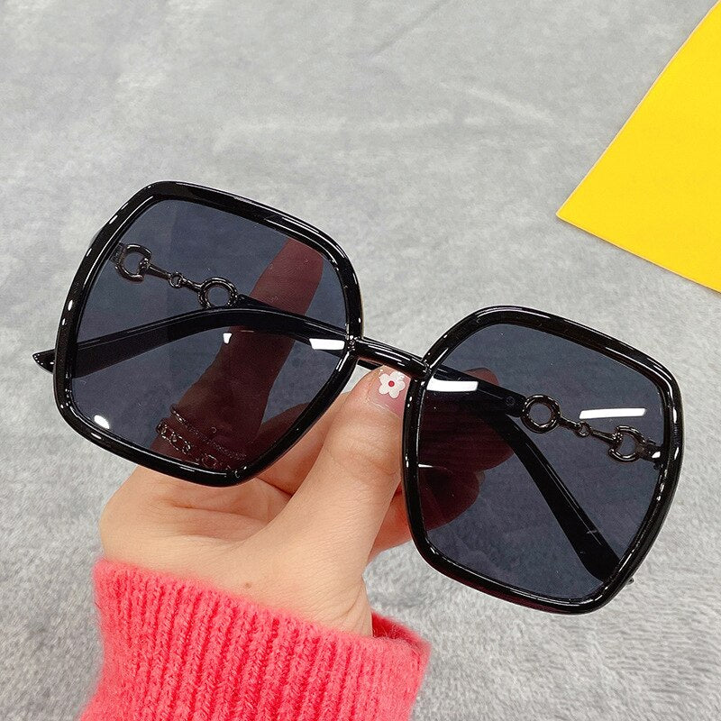 LeonLion Irregularly Oversized Glasses Women  Sunglasses Women/Men Square Eyewear Women Mirror Lentes De Sol Mujer 2023