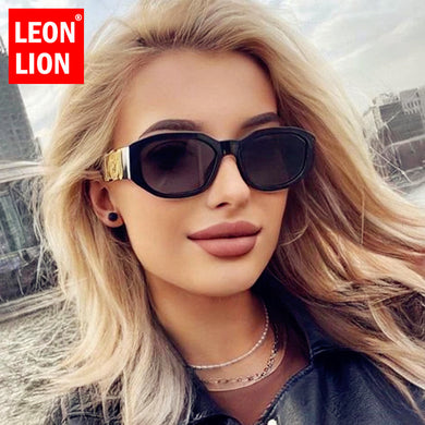 LeonLion  Retro Sunglasses Women Brand Designer Glasses Men/Women Cateye Retro Eyewear Women Vintage Lentes De Sol Mujer