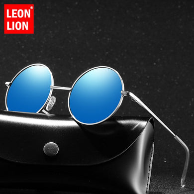 LeonLion  Round Sunglasses Men Polarized Sun Glasses For Men Photochromic Retro Sunglasses Men 2023 Gafas De Sol Hombre