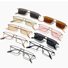 Load image into Gallery viewer, LeonLion Metal Vintage Sunglasses Women Small Rectangle Eyeglasses Women/Men Designer Glasses  Lentes De Sol Mujer