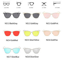 Load image into Gallery viewer, LeonLion  2023 Cateye Sunglasses Women Metal Vintage  Eyeglasses Mirror Retro Oculos De Sol Feminino UV400