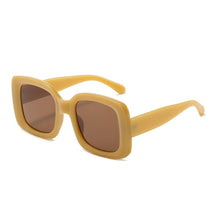 Load image into Gallery viewer, LeonLion Square Sunglasses for Women 2023 Vintage Gradient Elegant Sun Glasses Female Uv400 Eyewear Men Retro Shades Tea