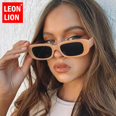 LeonLion Oval Retro Sunglasses Women 2023 Rimless Vintage Sunglasses Women Brand Designer Glasses For Women Mirror Oculos De Sol