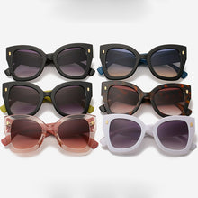 Load image into Gallery viewer, LeonLion Oversized Cateye Sunglasses Women 2023  Brand Eyewear Graident Elegant Sun Glasses Female Square Black Shades