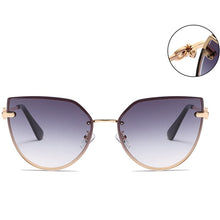Load image into Gallery viewer, LeonLion Oversized Cateye Sunglasses Women  Brand Glasses Women/Men Gradient Eyewear Women Metal Gafas De Sol Mujer 2023