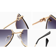 Load image into Gallery viewer, LeonLion Oversized Cateye Sunglasses Women  Brand Glasses Women/Men Gradient Eyewear Women Metal Gafas De Sol Mujer 2023