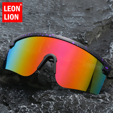 LeonLion Oversized Cycling Sunglasses Men Brand Designer Glasses Men Sport Eyewear for Men/Women Outdoor Lentes De Sol Mujer