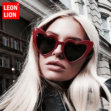 LeonLion Oversized Retro Sunglasses Women Love Sunglasses Women Vintage Glasses for Women Vintage Oculos De Sol Feminino