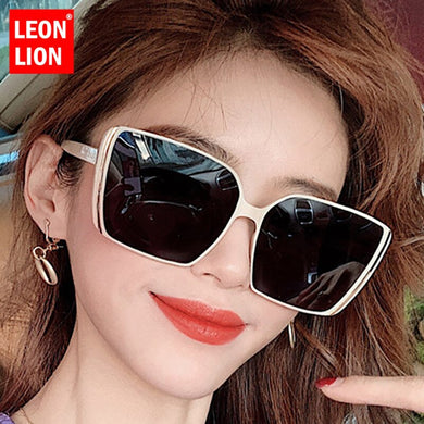 LeonLion Oversized Retro Sunglasses Women Vintage Sunglasses Women  Brand Glasees for Women Square Oculos De Sol Feminino
