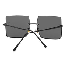 Load image into Gallery viewer, LeonLion Oversized Rimless Sunglasses Women 2023  Square Glasses Women/Men Retro Eyeglasses Women Metal Gafas De Sol Mujer