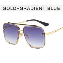 Load image into Gallery viewer, LeonLion Oversized Rimless Sunglasses Women Retro Eyeglasses for Men/Women  Brand Glasses Women Mirror Lentes De Sol Mujer