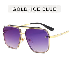 Load image into Gallery viewer, LeonLion Oversized Rimless Sunglasses Women Retro Eyeglasses for Men/Women  Brand Glasses Women Mirror Lentes De Sol Mujer