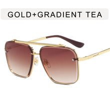 Load image into Gallery viewer, LeonLion Oversized Rimless Sunglasses Women Retro Eyeglasses for Men/Women  Brand Glasses Women Mirror Lentes De Sol Mujer