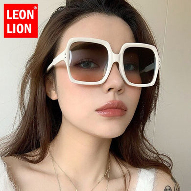 LeonLion Oversized Sunglasses Women Square Sun Glasses For Women Vintage Eyewear Brand Designer Sunglasses Women  Okulary