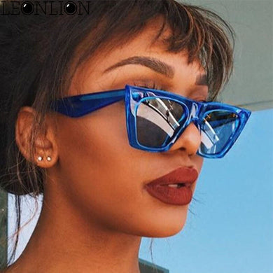 LeonLion Plastic Vintage  Sunglasses Women/Men Candy Color Lens Glasses Classic Retro Outdoor Travel Gafas De Sol Mujer