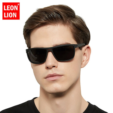 LeonLion Polarized Retro Sunglasses Men Square Glasses Men Vintage Eyeglasses For Men/Women  Lunette De Soleil Homme