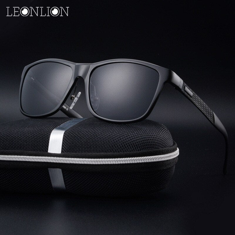 LeonLion Polarized Sunglasses Men/Women Aluminum-Magnesium Alloy Brand Designer Sun Glasses Classic Retro Outdoor Glasses