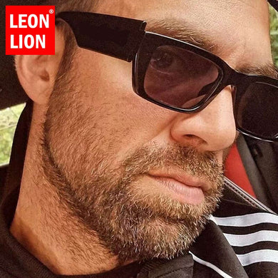 LeonLion Punk Sunglasses Men Vintage Brand Designer Eyewear For Men/Women Rectangle Glasses Men Mirror Gafas De Sol Mujer 2023