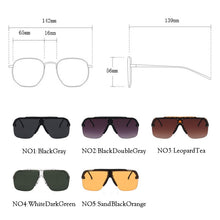 Load image into Gallery viewer, LeonLion Punk Women Sunglasses Oversized Sun Glasses For Women 2023 Eyewear Brand Designer Sunglasses Retro Men Goggles