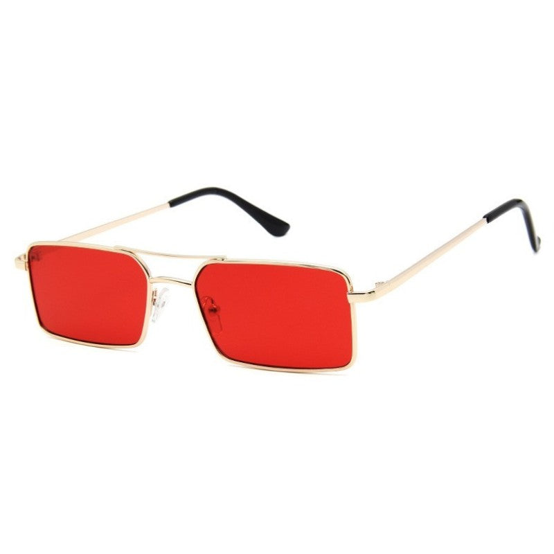 LeonLion Rectangle Sunglasses Women 2023 Retro Eyeglasses for Women/Men Metal Glasses Women Mirror  Gafas De Sol Mujer