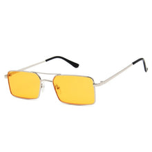 Load image into Gallery viewer, LeonLion Rectangle Sunglasses Women 2023 Retro Eyeglasses for Women/Men Metal Glasses Women Mirror  Gafas De Sol Mujer