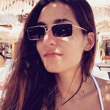 Load image into Gallery viewer, LeonLion Rectangle Sunglasses Women 2023 Retro Eyeglasses for Women/Men Metal Glasses Women Mirror  Gafas De Sol Mujer