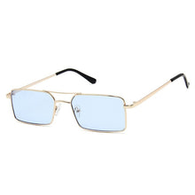 Load image into Gallery viewer, LeonLion Rectangle Sunglasses Women 2023 Retro Eyeglasses for Women/Men Metal Glasses Women Mirror  Gafas De Sol Mujer