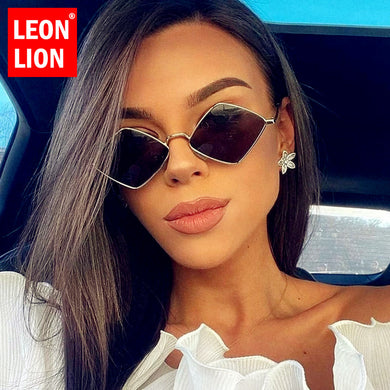 LeonLion Retro Cateye Sunglasses Women  Sunglasses Women Prism Vintage Sun Glasses For Women Small Oculos De Sol Feminino