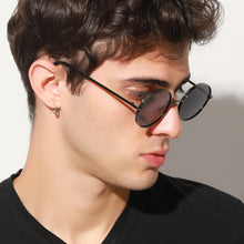 Load image into Gallery viewer, LeonLion Retro Round Sunglasses Men Designer Glasses Men/Women Punk Eyeglasses Shades for Women Mirror Lentes De Sol Mujer 2023