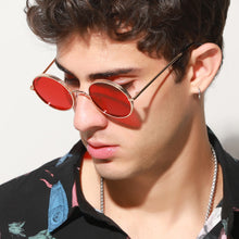 Load image into Gallery viewer, LeonLion Retro Round Sunglasses Men Designer Glasses Men/Women Punk Eyeglasses Shades for Women Mirror Lentes De Sol Mujer 2023