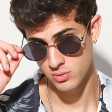 Load image into Gallery viewer, LeonLion Retro Round Sunglasses Men Designer Glasses Men/Women Punk Eyeglasses Shades for Women Mirror Lentes De Sol Mujer 2023
