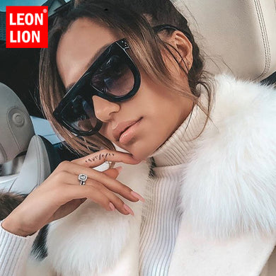 LeonLion Retro Sunglasses Women 2023 Vintage Glasses For Women Big Sunglasses Women  Brand Mirror Oculos De Sol Feminino