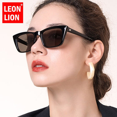 LeonLion Retro Sunglasses Women Cateye Women Sunglasses 2023 Women Glasses Brand Designer Sunglasses For Men Hip Hop Okulary