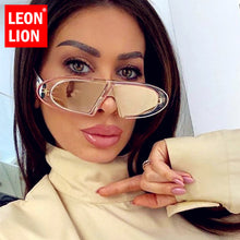 Load image into Gallery viewer, LeonLion Retro Women Sunglasses Vintage Punk Sun Glasses Women/Men Oval Flat Glasses Female Leopard Oculos De Sol Mujer UV400