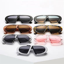 Load image into Gallery viewer, LeonLion Retro Women Sunglasses Vintage Punk Sun Glasses Women/Men Oval Flat Glasses Female Leopard Oculos De Sol Mujer UV400