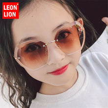 Load image into Gallery viewer, LeonLion Rimless Retro Sunglasses Children  Glasses For Boy/Girl Vintage Sunglasses Children Small Oculos De Sol Feminino